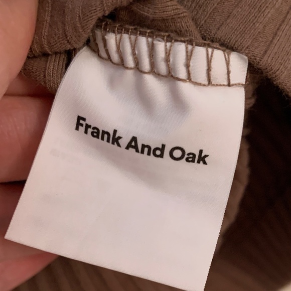 NWOT Frank & Oak Ribbed Top in Brown- Size XS - Picture 6 of 7